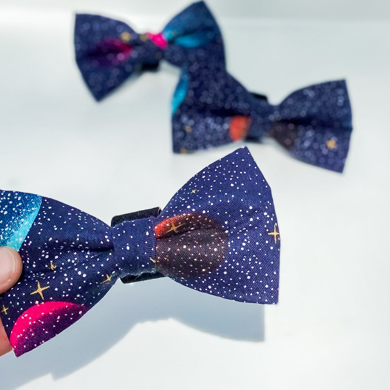 Galaxy moons and stars solar system dog bow