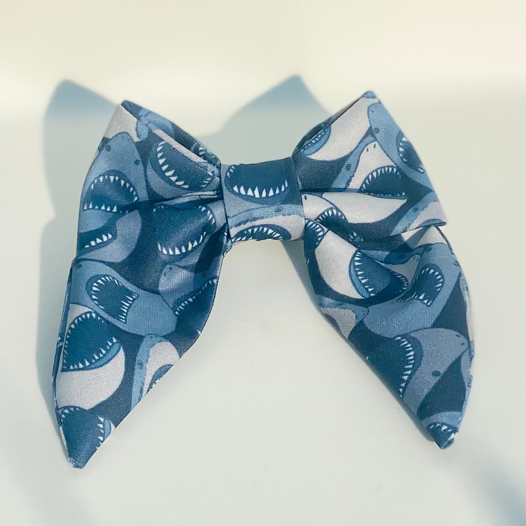 Jawsome sharks dog sailor bow tie accessory