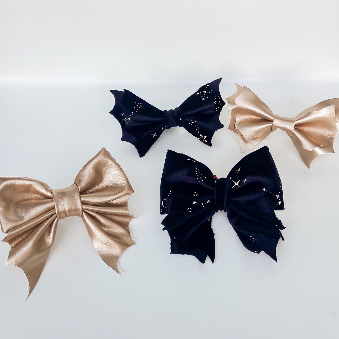 Gilded Bat bow Halloween dog bow tie pet accessory