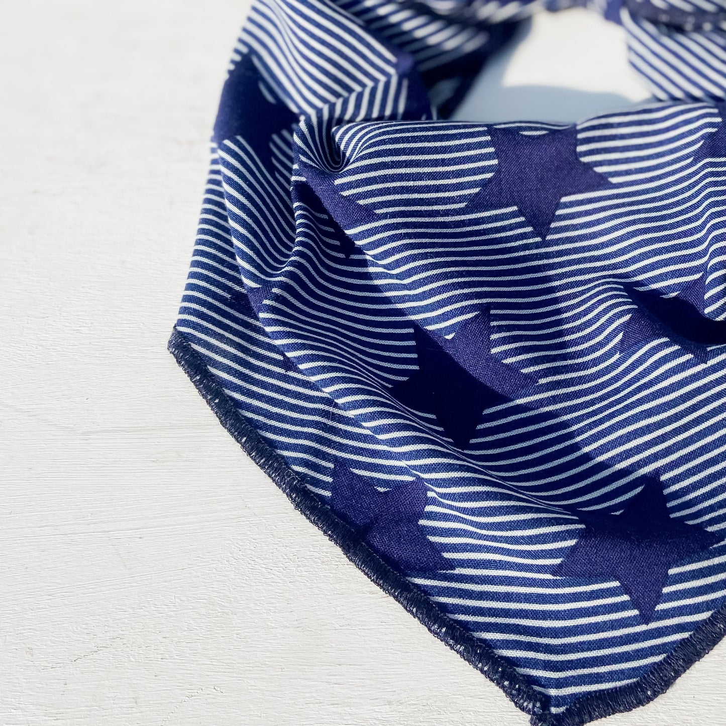 Stars and stripes 4th blue summer dog bandana