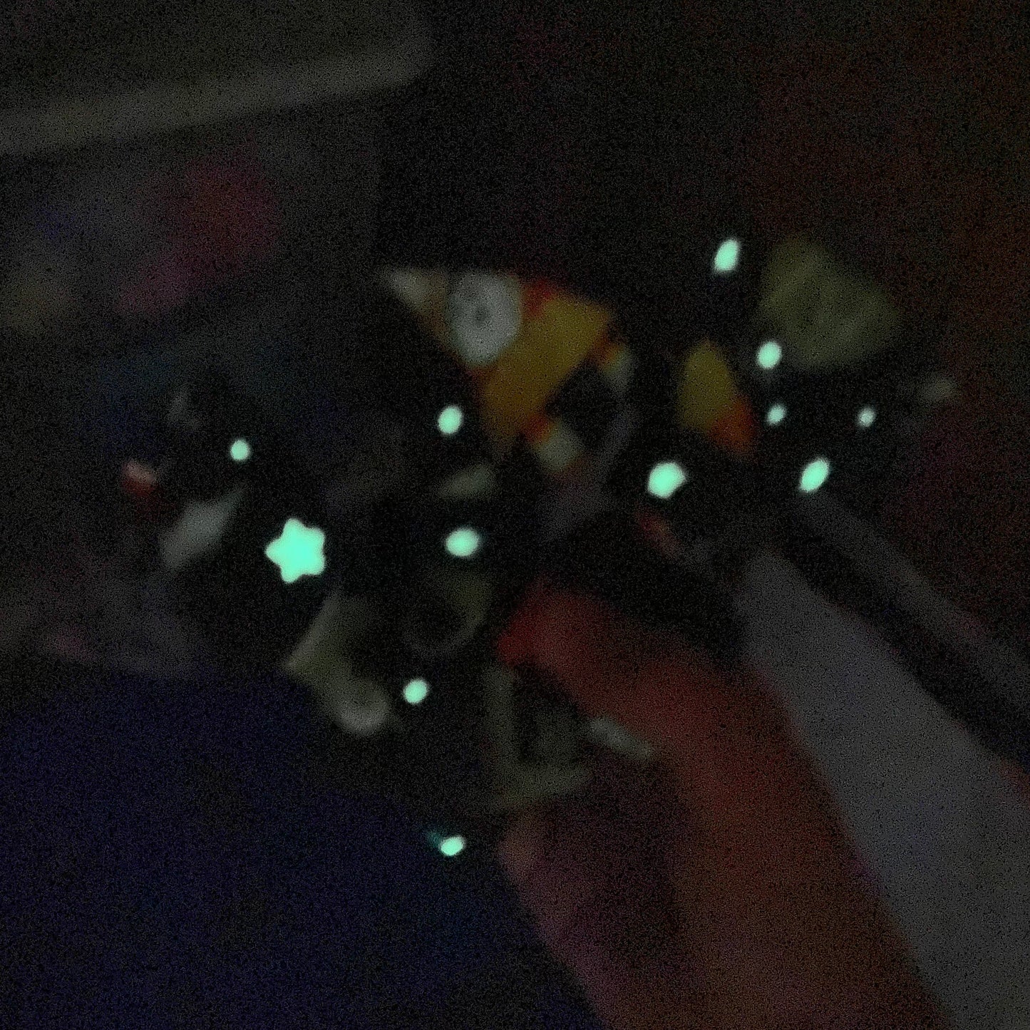 Spooks in space glow in the dark Halloween dog bow accessory