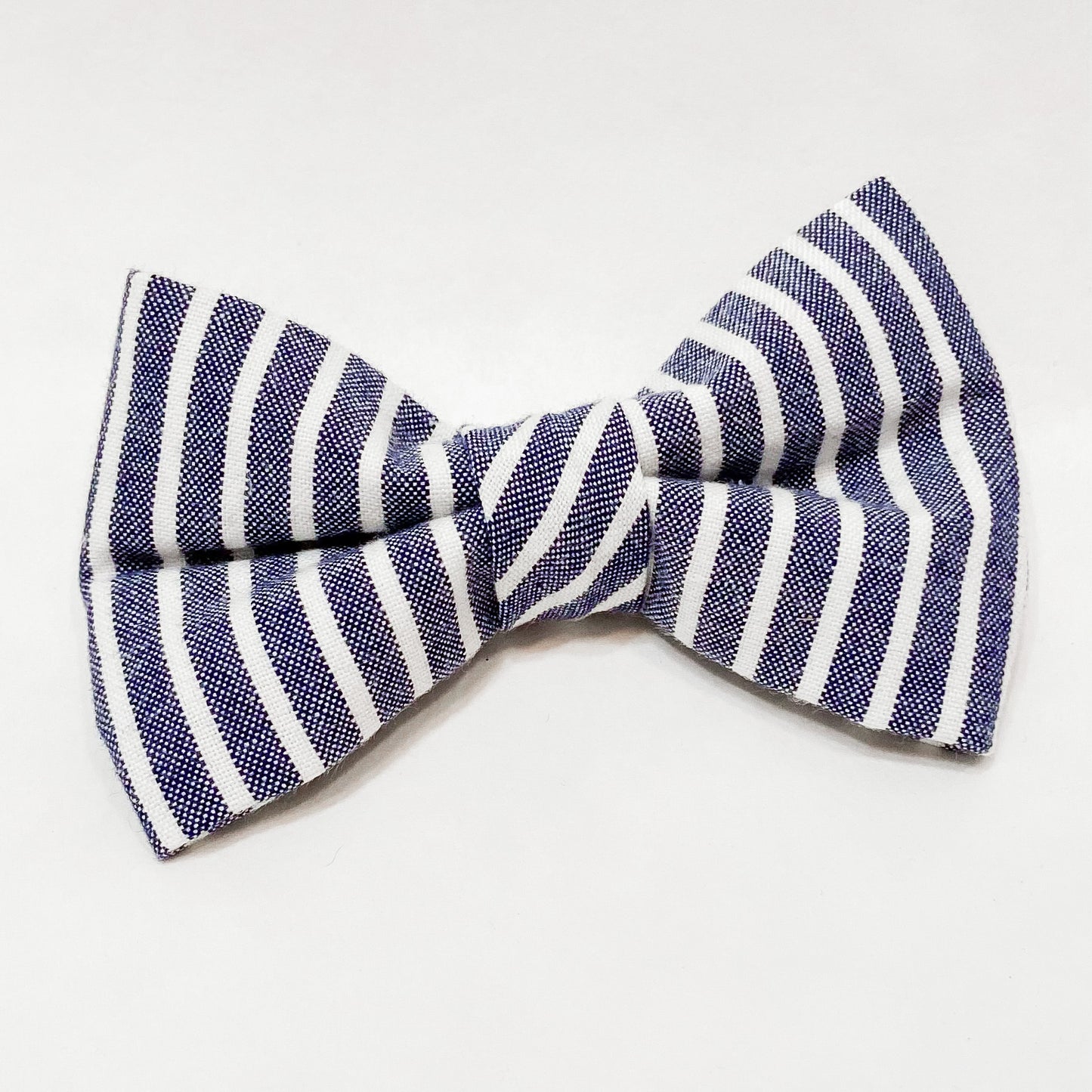 Chambray striped bow