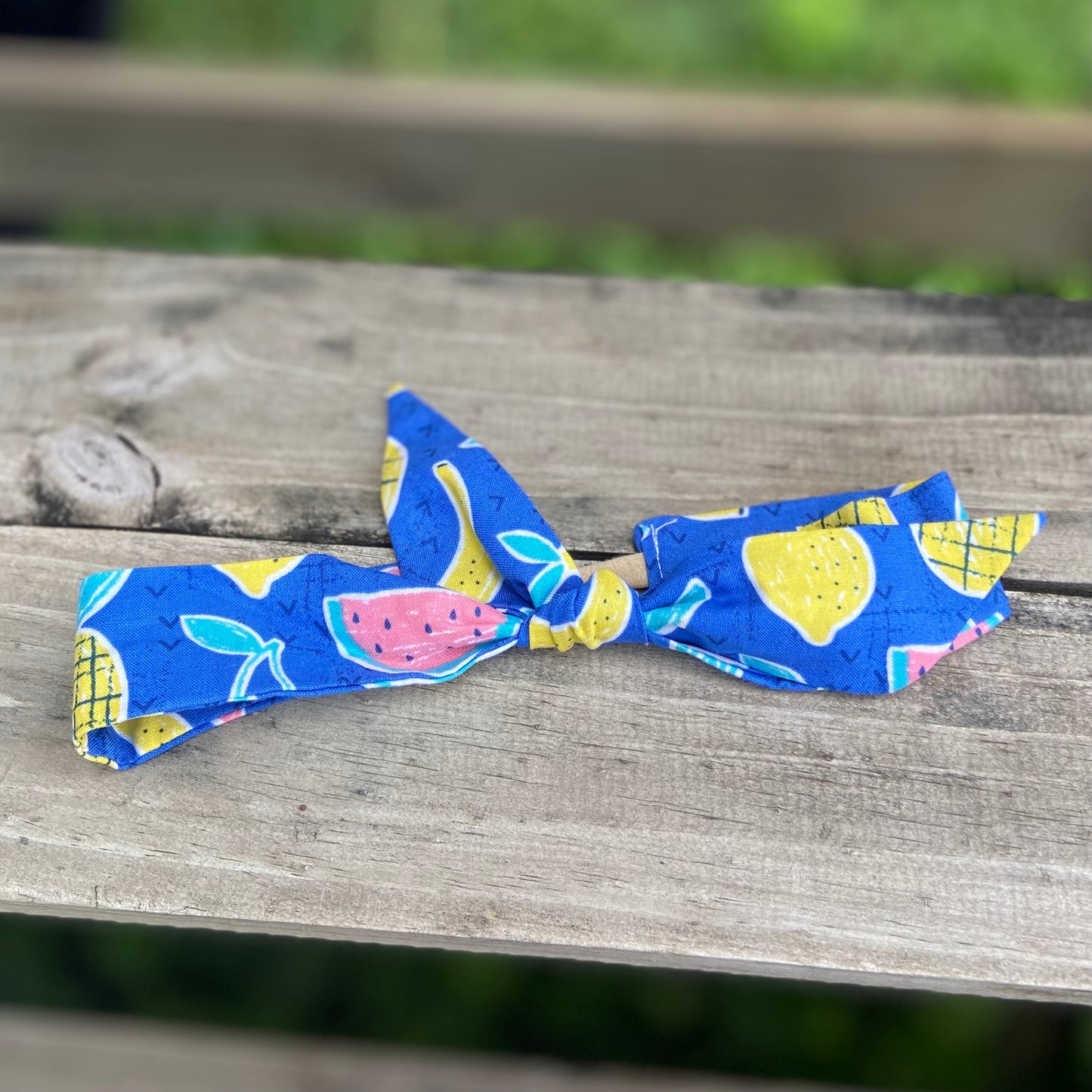 Tutti fruity top-knot headband