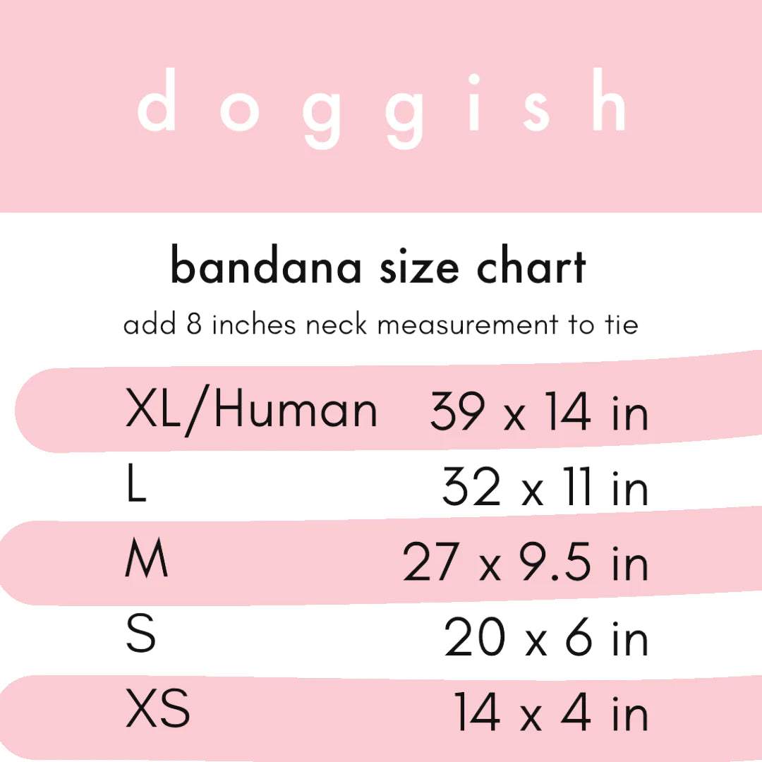 Cute fruits summer blue dog bandana