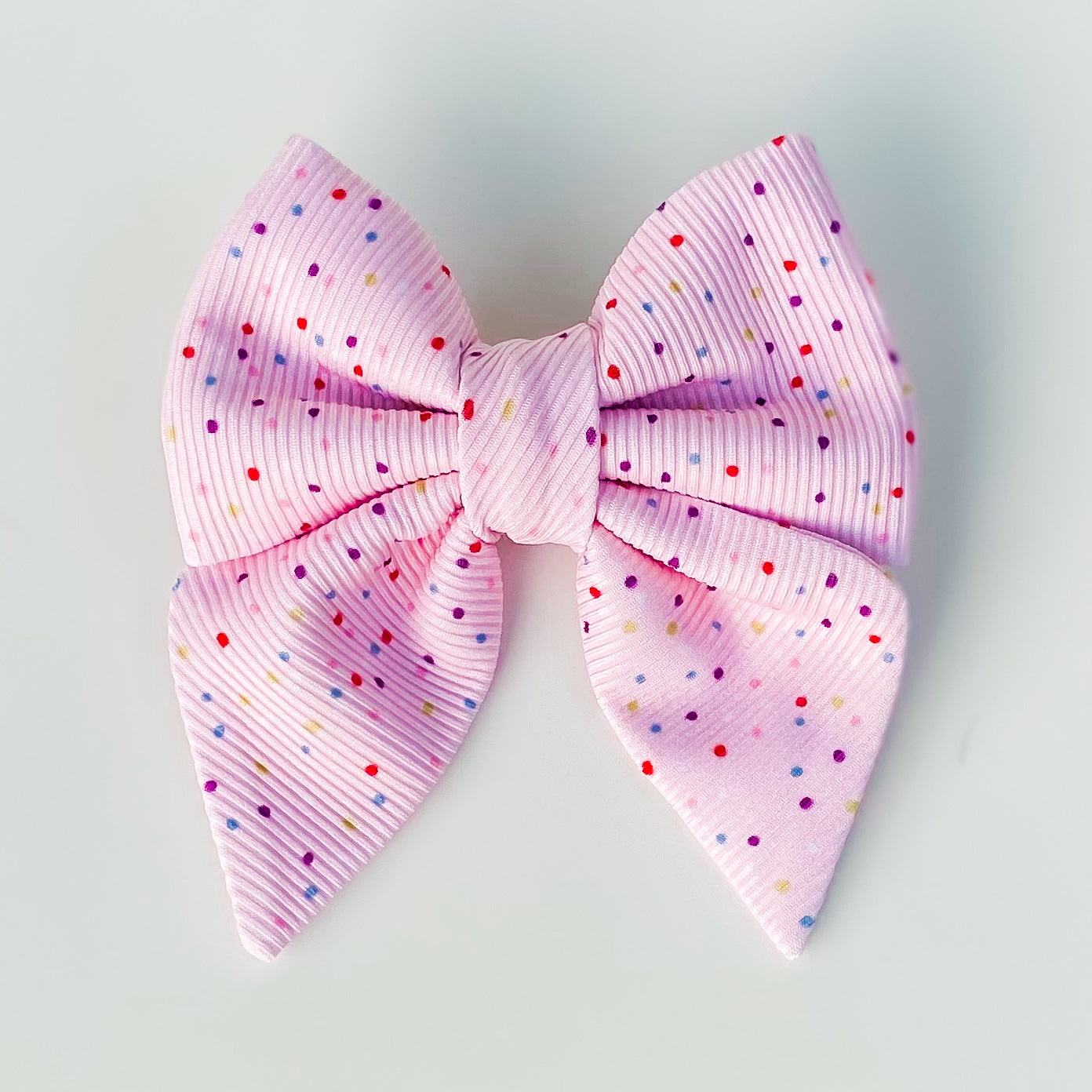 Animal crackers iced sprinkles dog deluxe sailor bow accessory