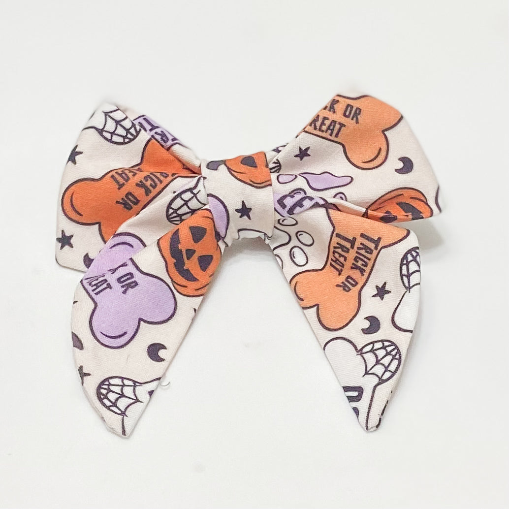 Bone appetit Halloween dog sailor bow accessory