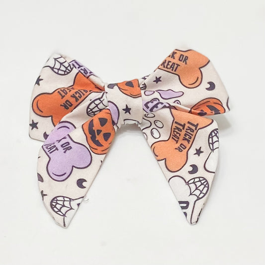 Bone appetit Halloween dog sailor bow accessory