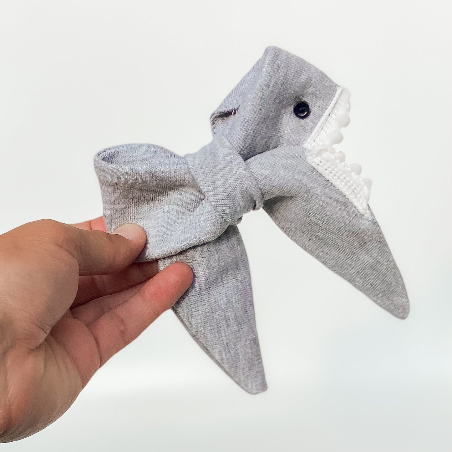 Shark Bait sailor bow handmade shark week dog bow accessory summer