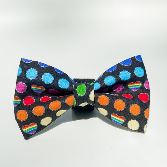 Stay gay Ohio dog bow for PRIDE rainbows