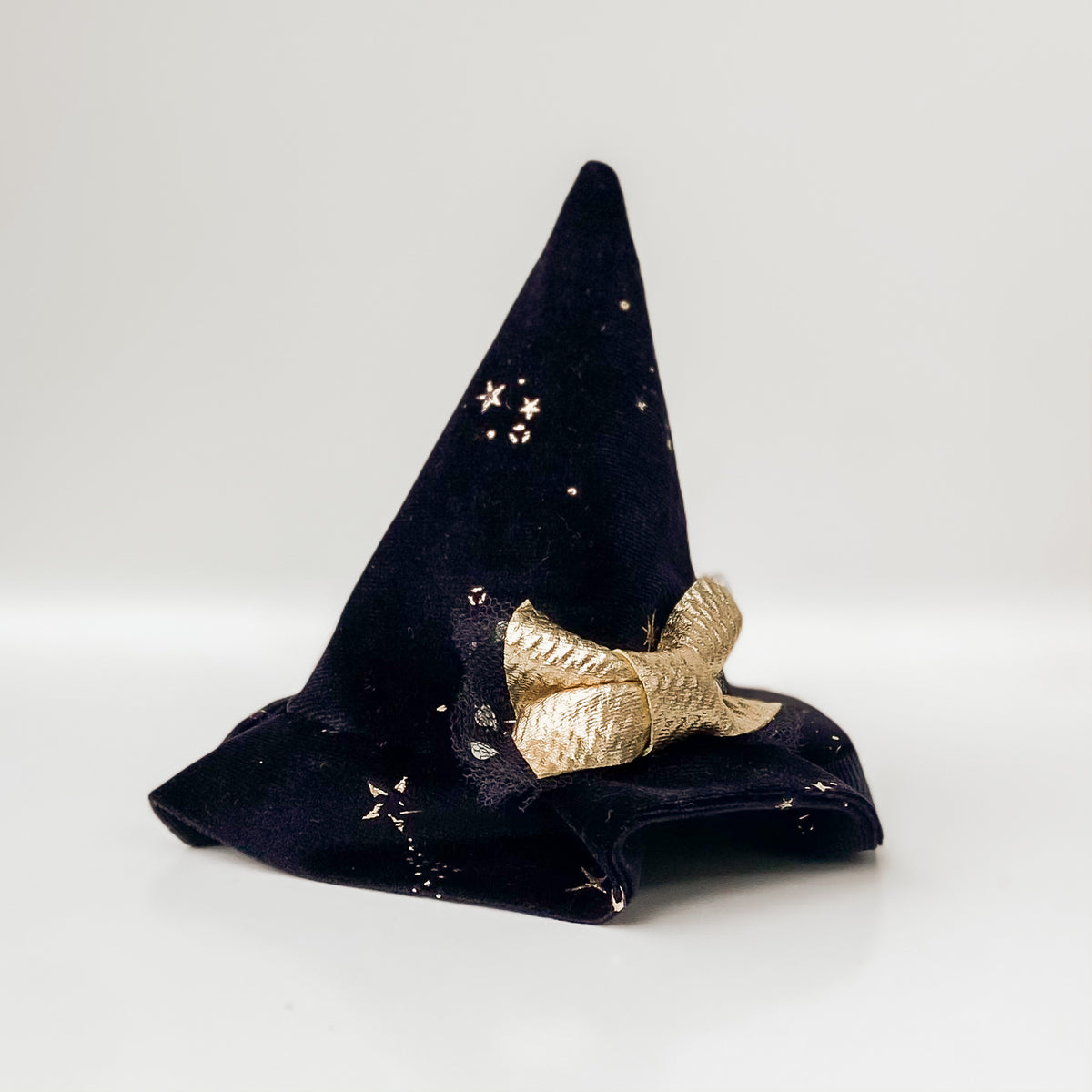 Celestial skies velvet witch hat dog halloween accessory