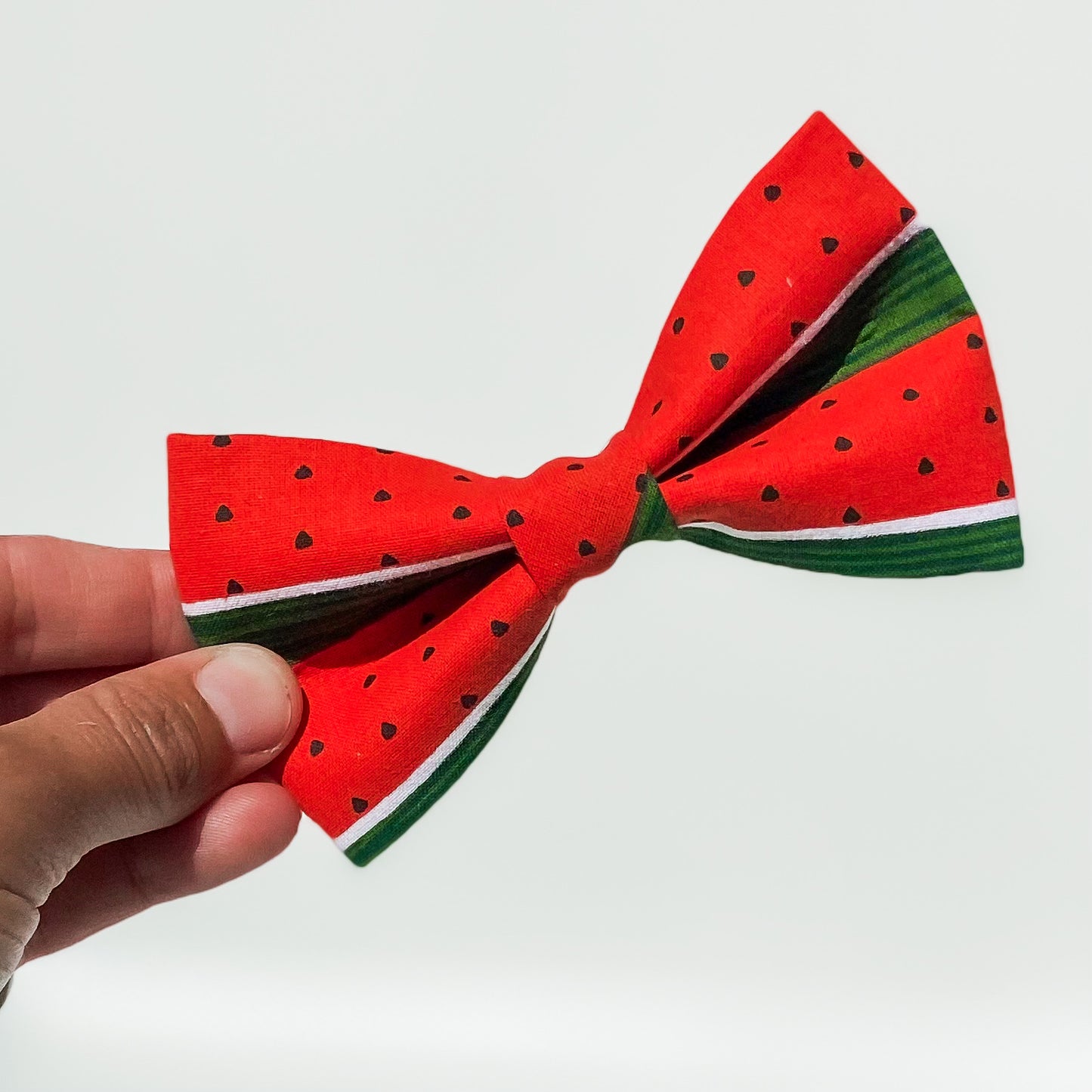 Watermelon fruit dog bow accessory