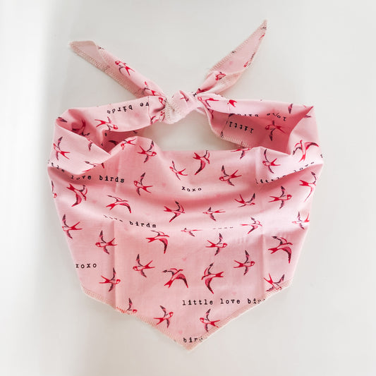 Little love birds valentine dog bandana