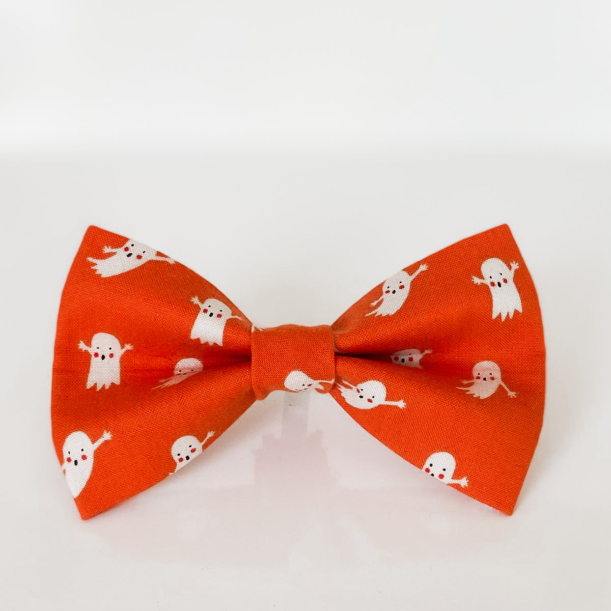 Ghostie ghouls orange dog Halloween bow accessory