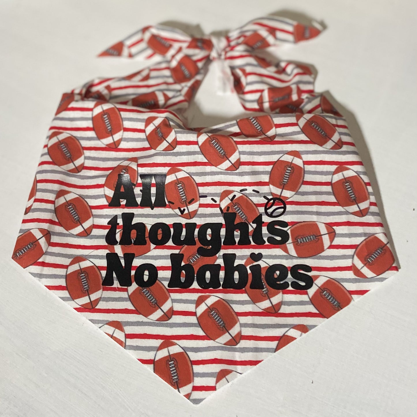 All Thoughts No babies spay and neuter awareness dog bandana