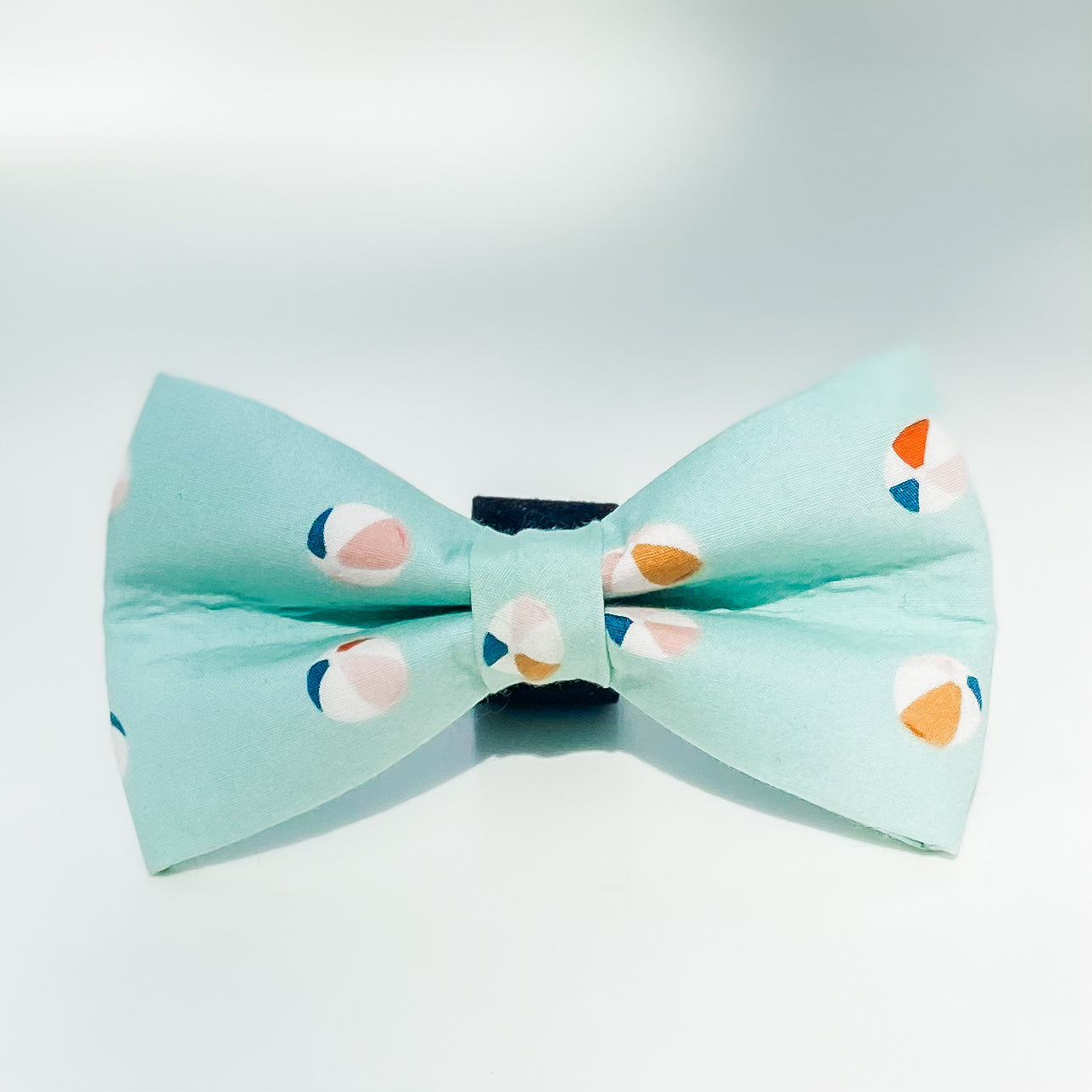 Beach ball aqua dog bow summer accessory