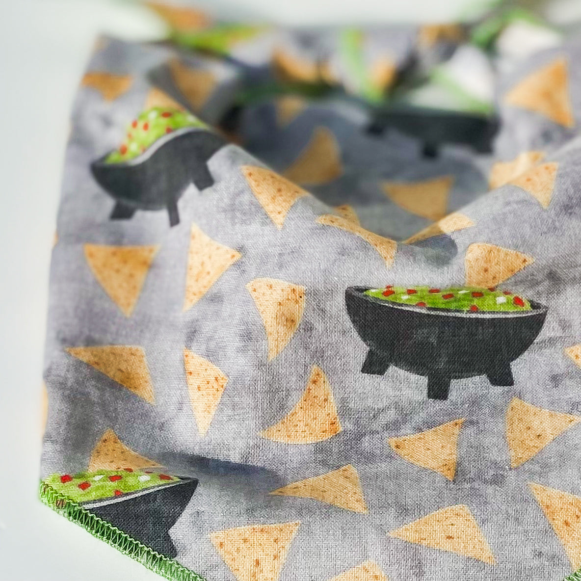 Guac my world chips and dip dog bandana