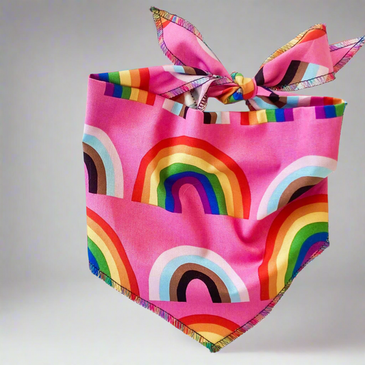 Rainbows for everyone PRIDE dog bandana