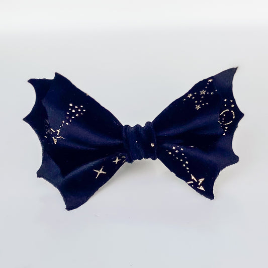 Celestial Skies bat dog bow Halloween dog bow tie pet accessory