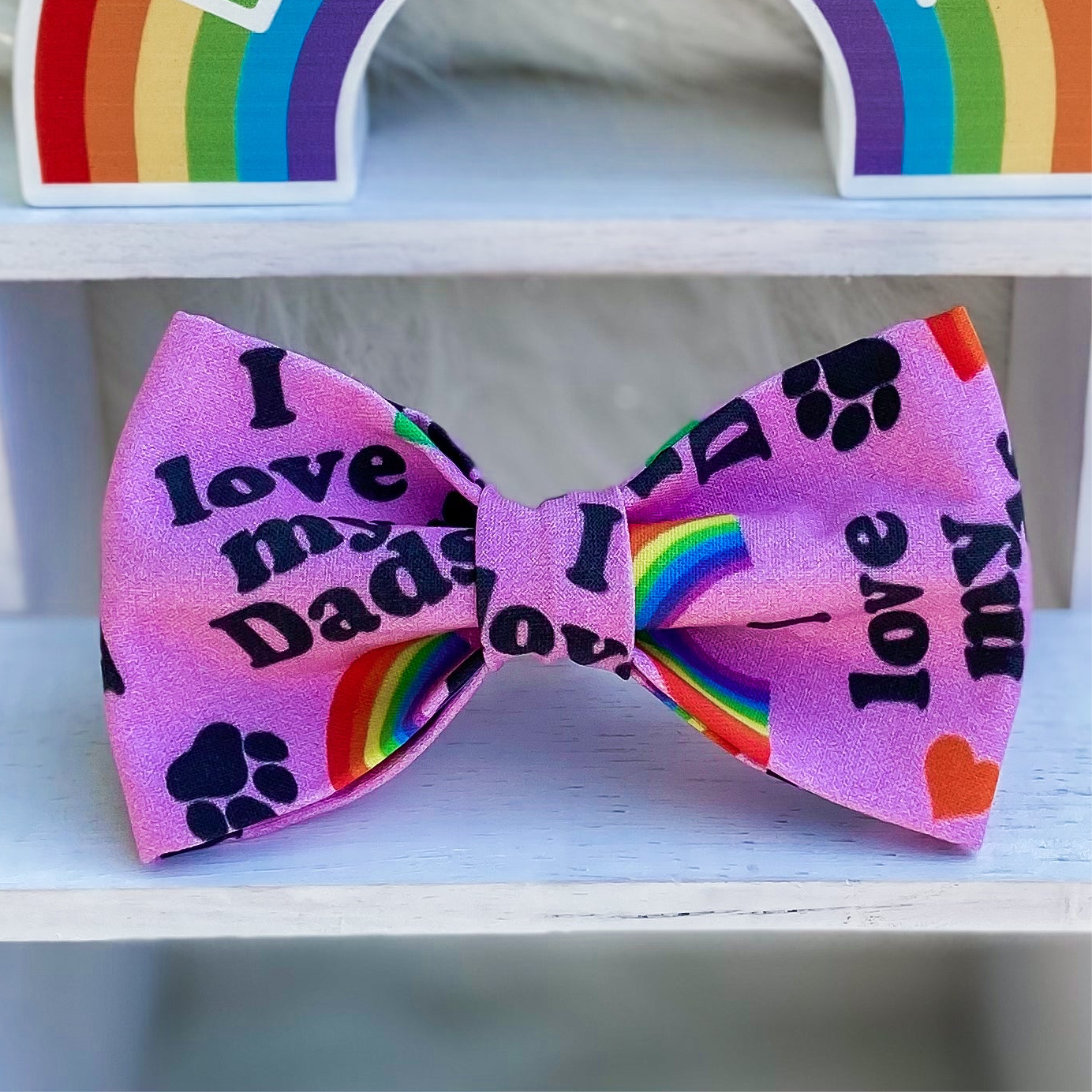 I love my DADS dog bow for pride