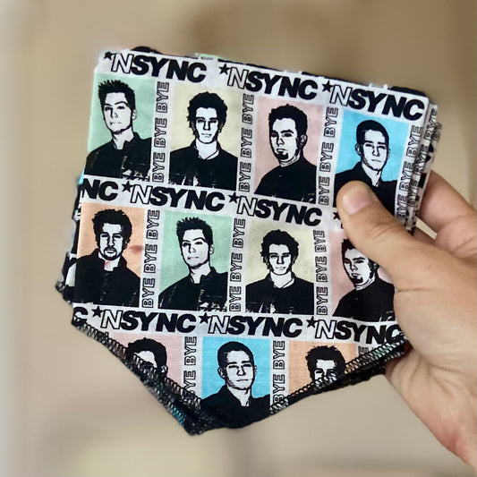 Milennial pop stars dog bandana pastel block print