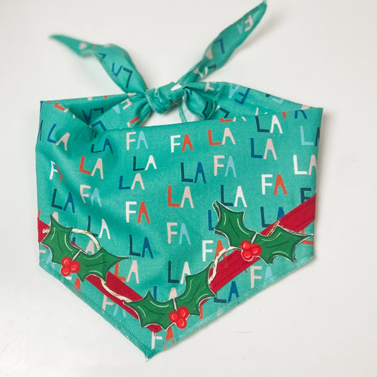 Deck the halls Christmas dog bandana