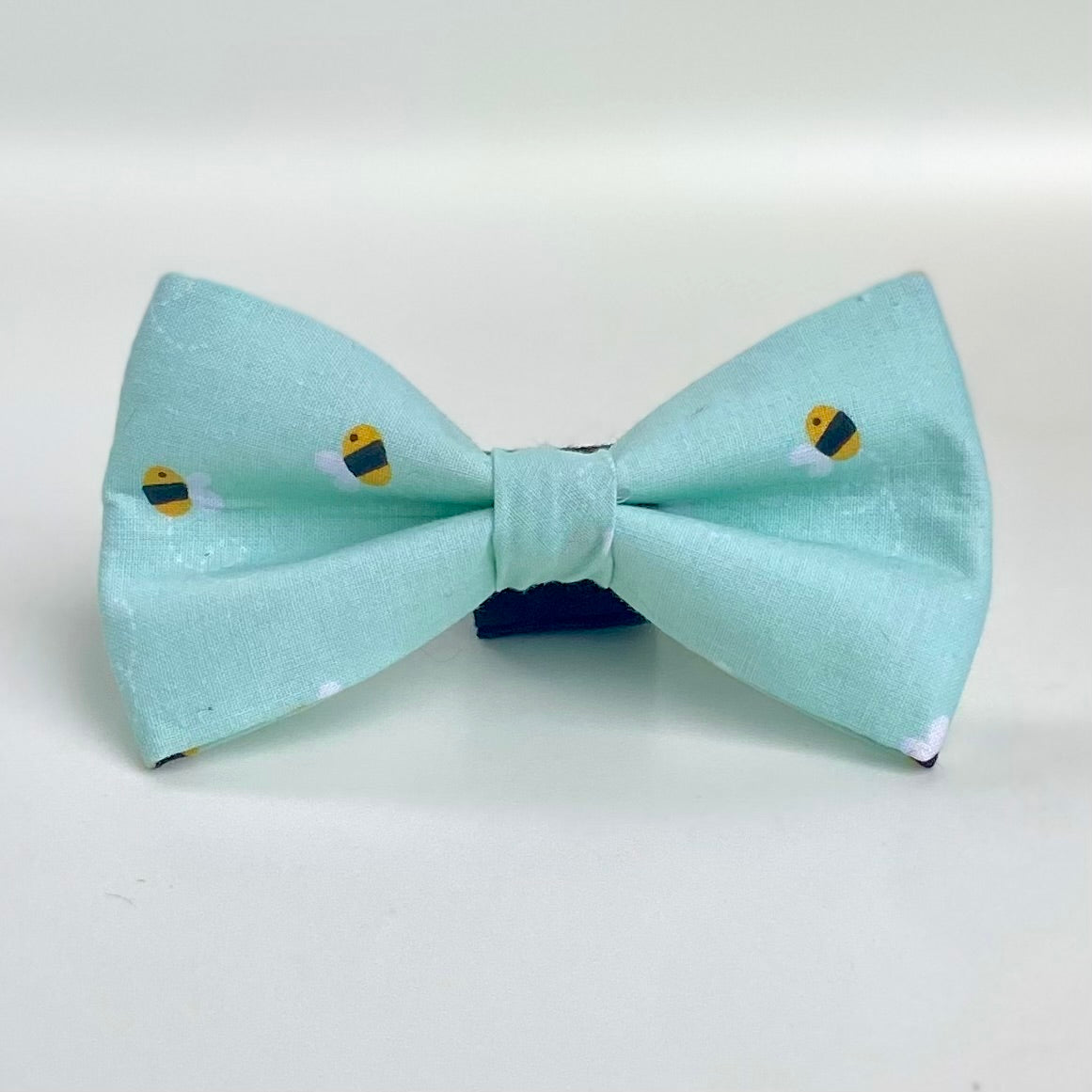 Busy bee mint green dog bow tie accessory