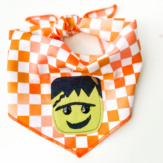 So FRANKEN cute Halloween monster dog bandana pet accessory