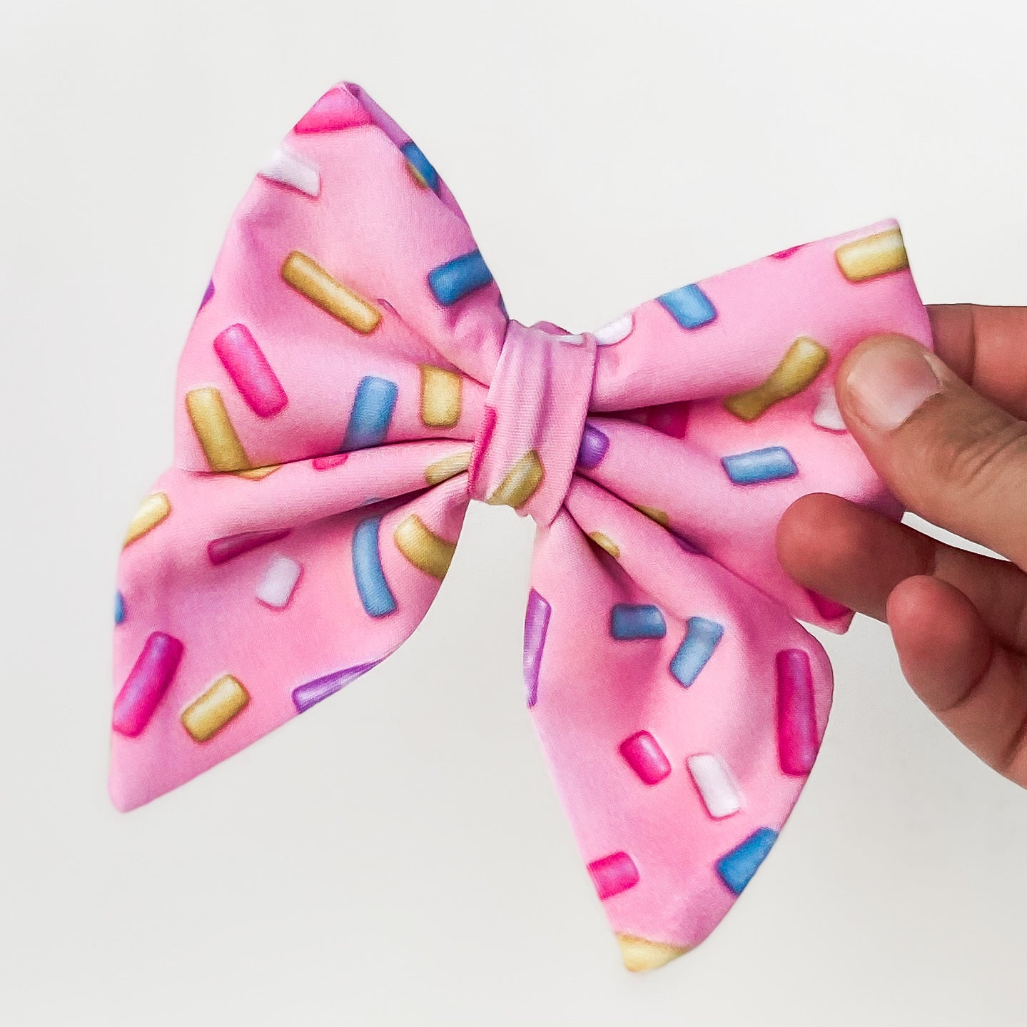 Sprinkles dog birthday gotcha day dog deluxe sailor bow accessory