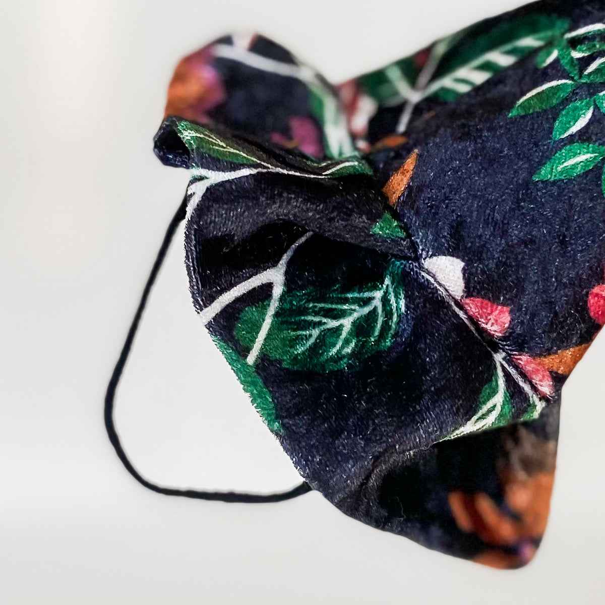 Botanical witch velvet floral witch hat dog halloween accessory
