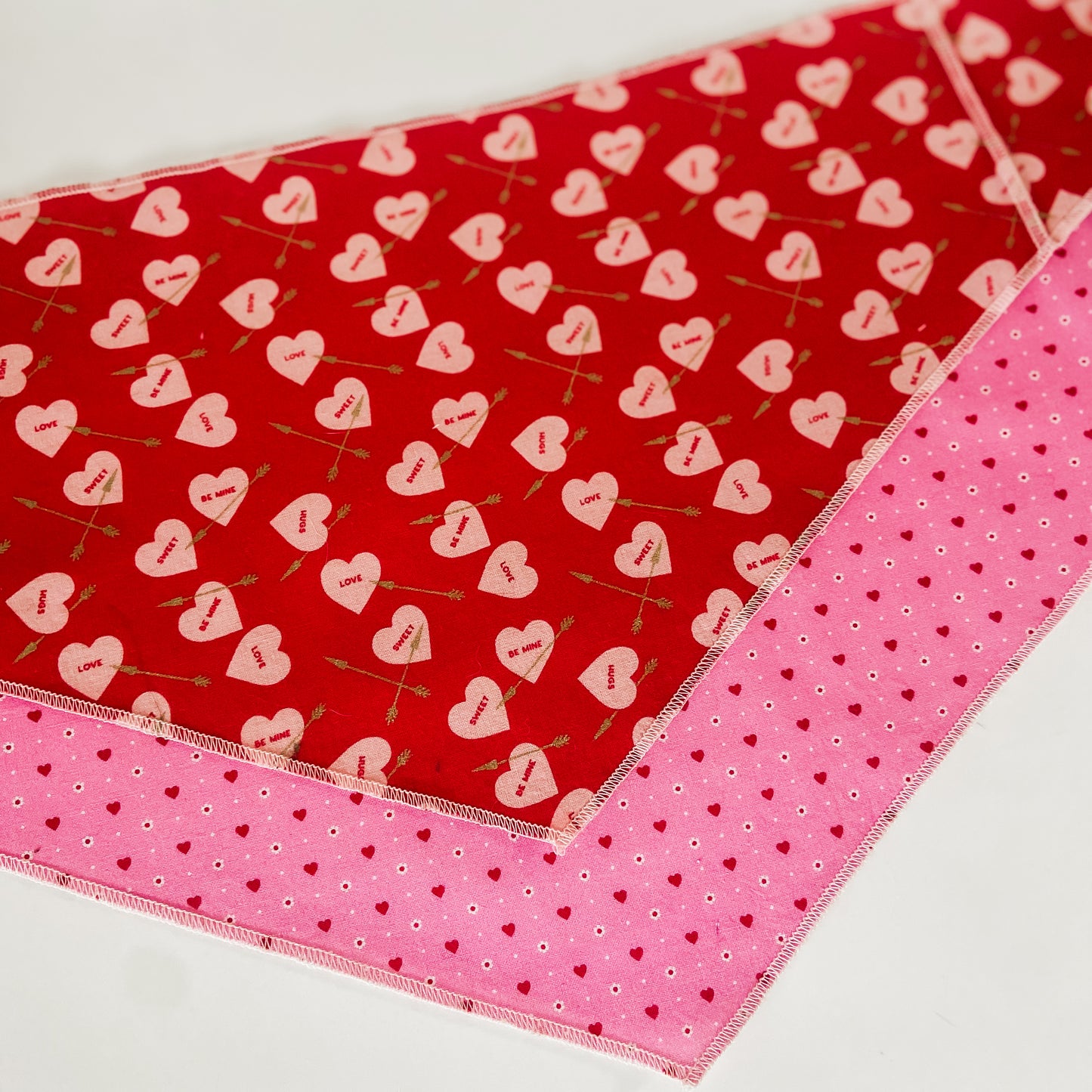 Cupid’s hearts and arrows valentine bandana pet accessory