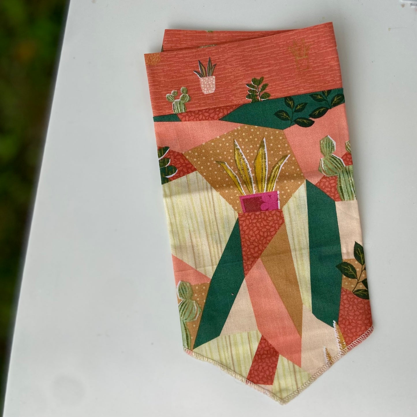 Peachy plants dog bandana pet accessory