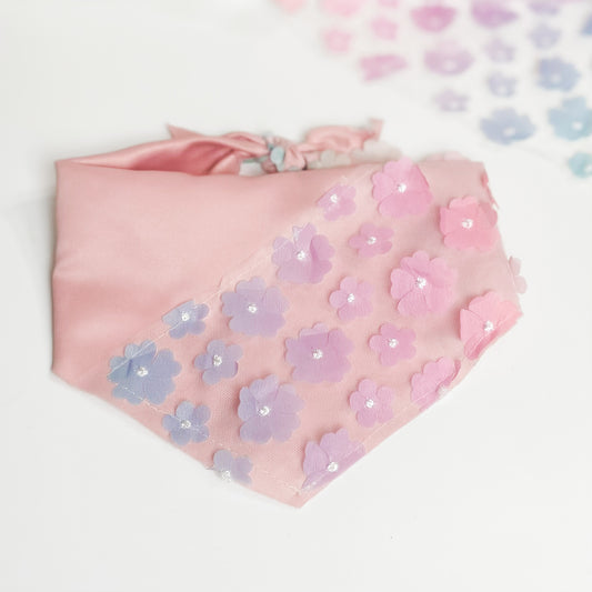 In Bloom floral dog bandana accessory