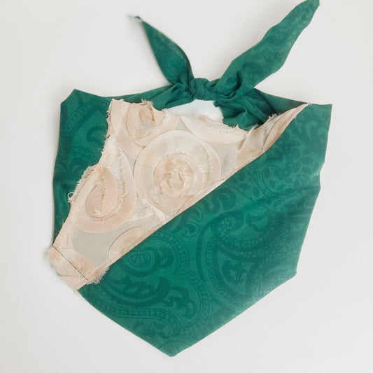 Garden Party Rosettes dog bandana accessory