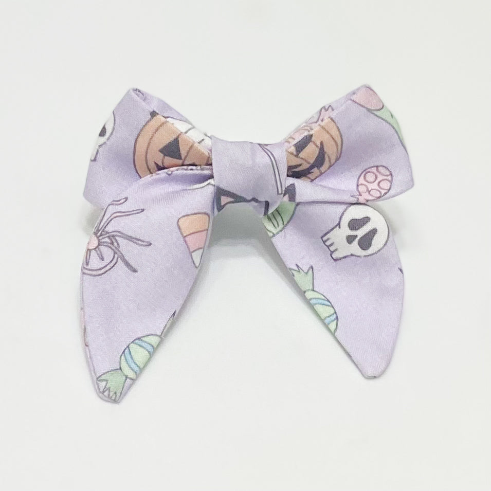Small Too Cute for Spooks Halloween dog sailor bow
