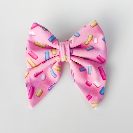 Sprinkles dog birthday gotcha day dog deluxe sailor bow accessory