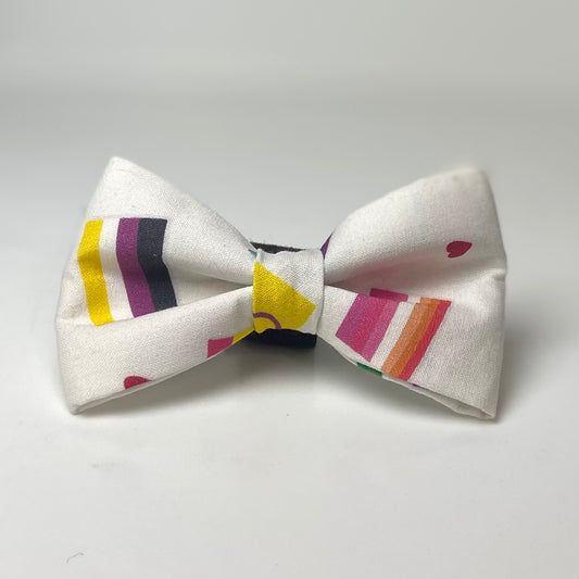 Pride flags dog bow accessory