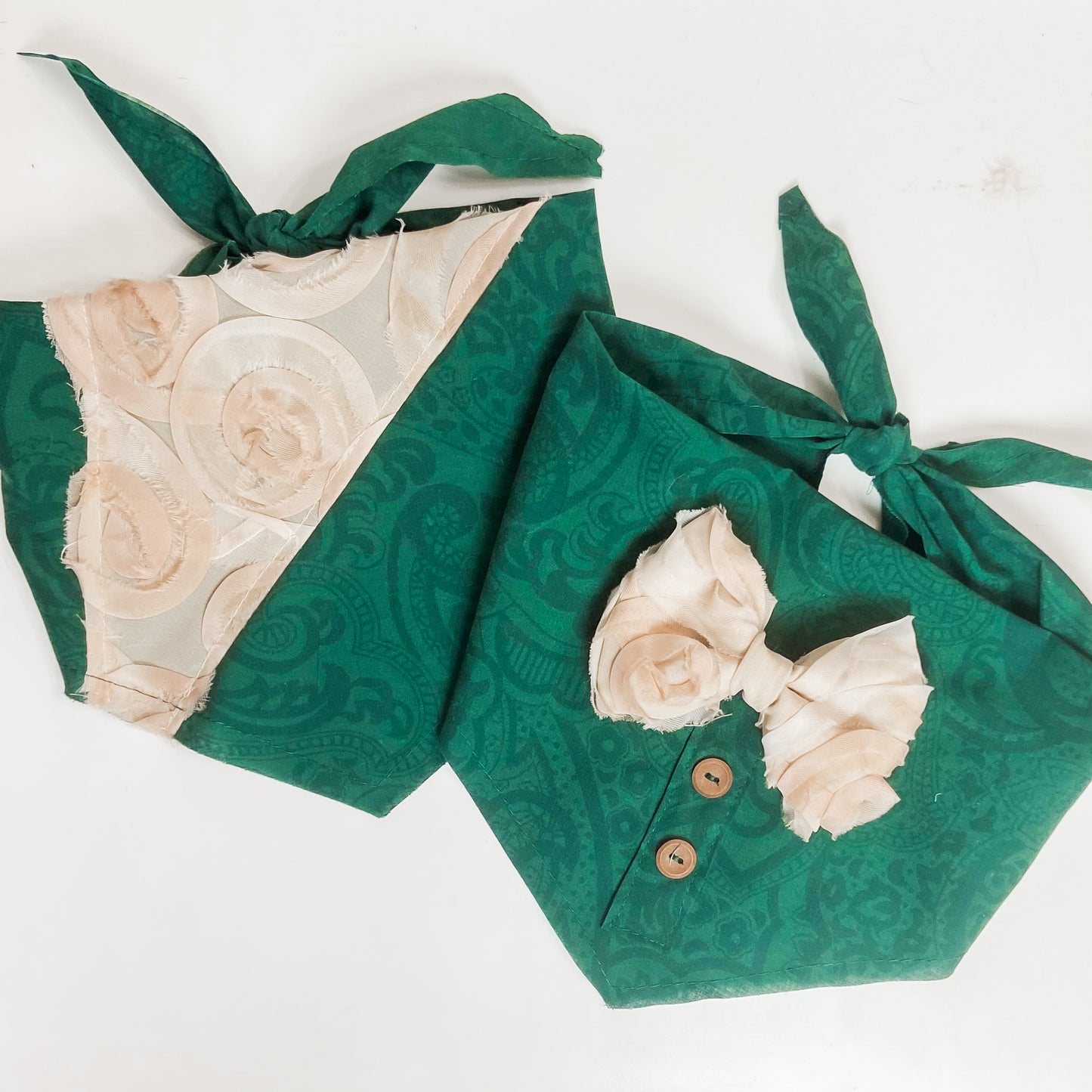 Garden Party Rosettes dog bandana accessory