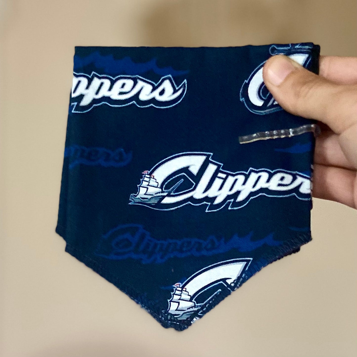 Columbus baseball blue ships dog bandana