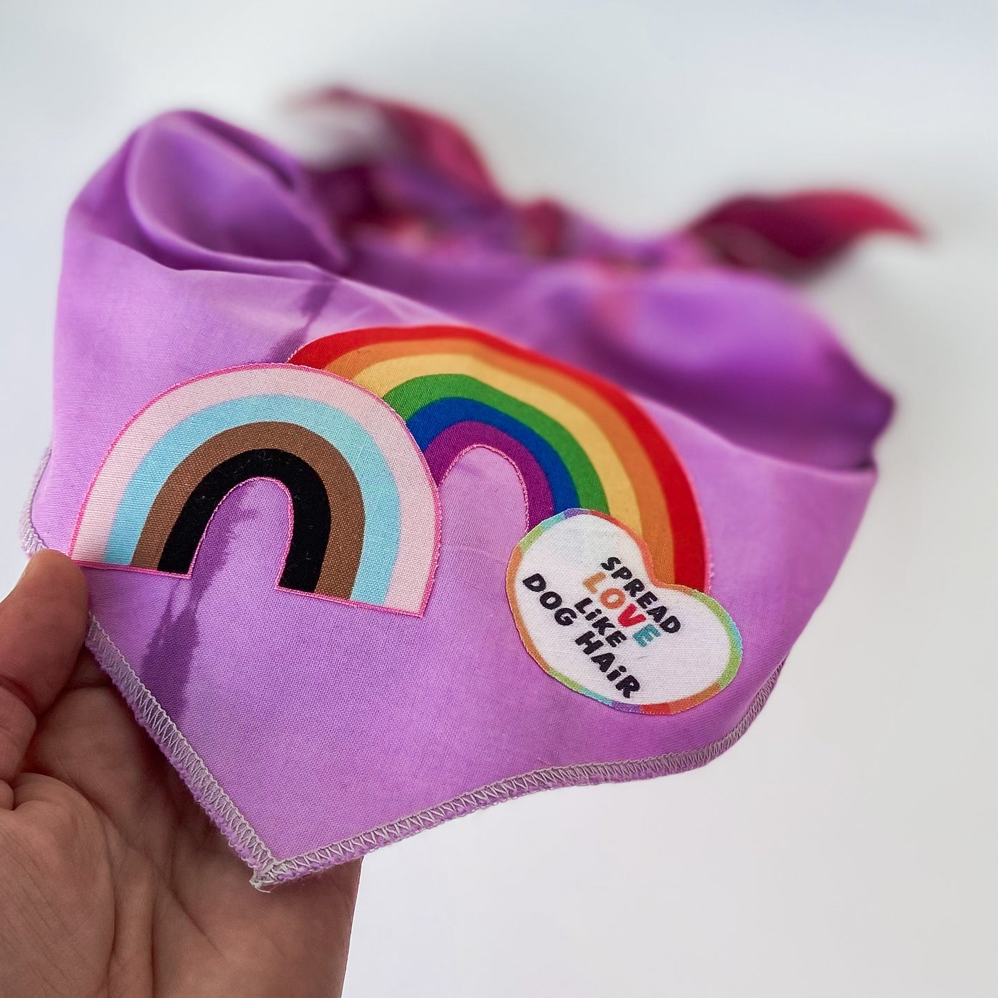Pride Spread love like dog fur dog bandana