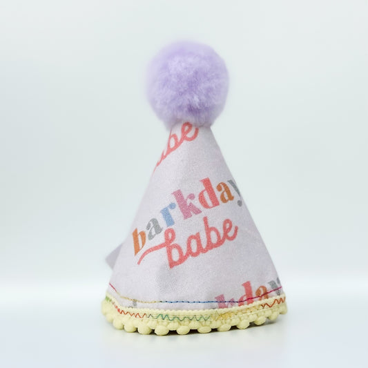 Barkday babe pawty hat dog birthday accessory