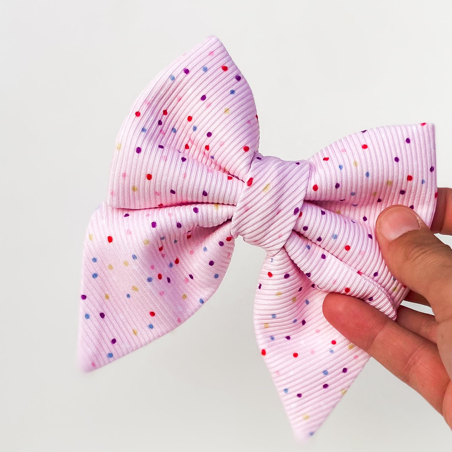 Animal crackers iced sprinkles dog deluxe sailor bow accessory