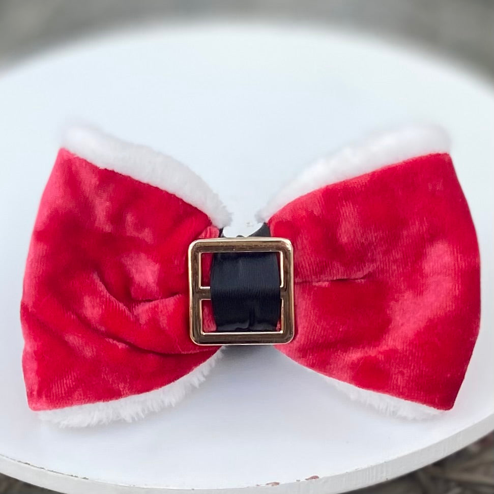 Santa Paws Christmas dog bow tie pet accessory