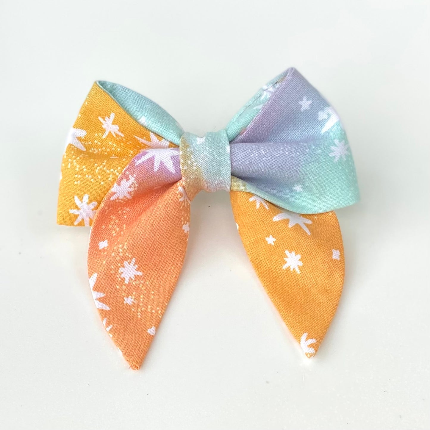 Pastel galaxy dog sailor bow accessory