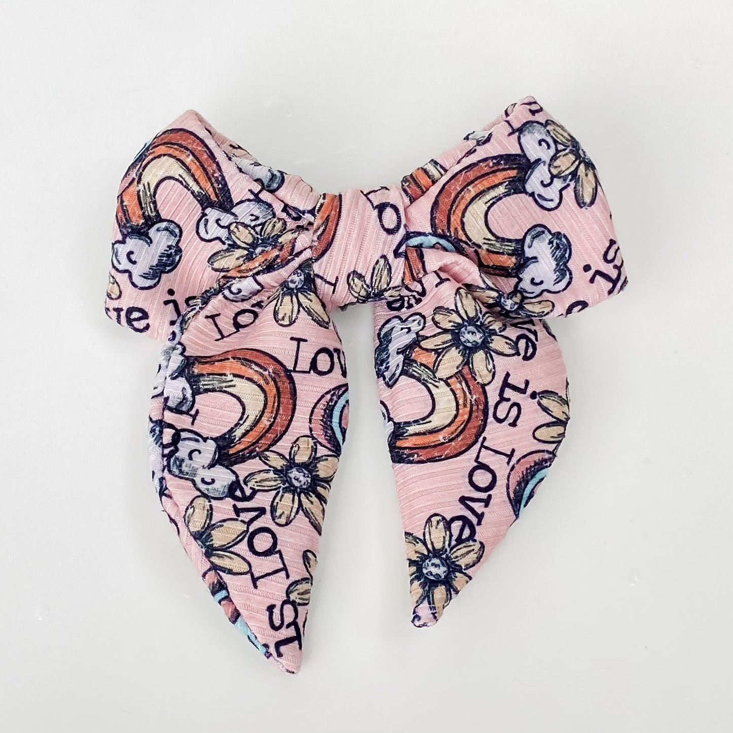 Love is love pride dog sailor bow accessory
