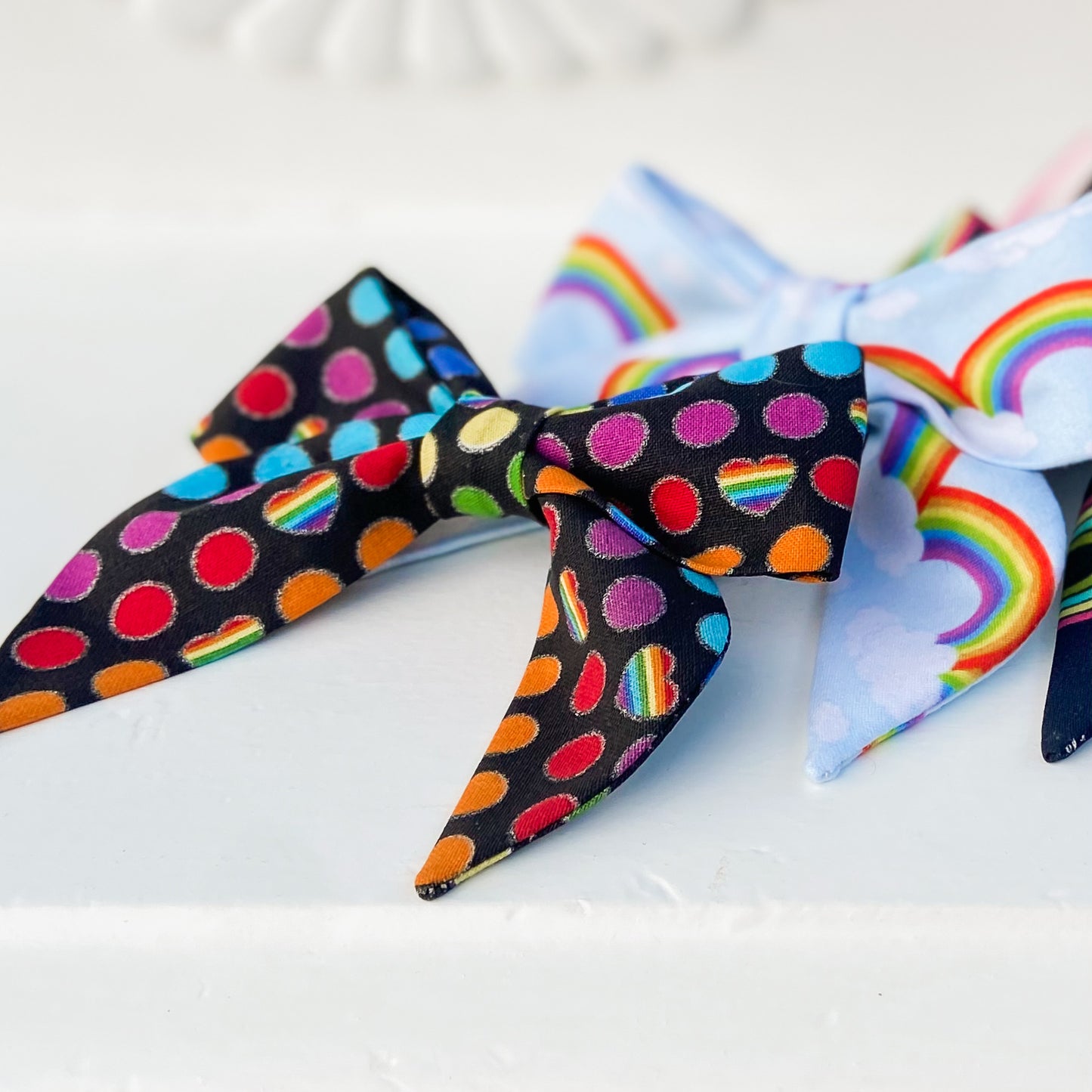 Stay gay pride dog sailor bow tie accessory