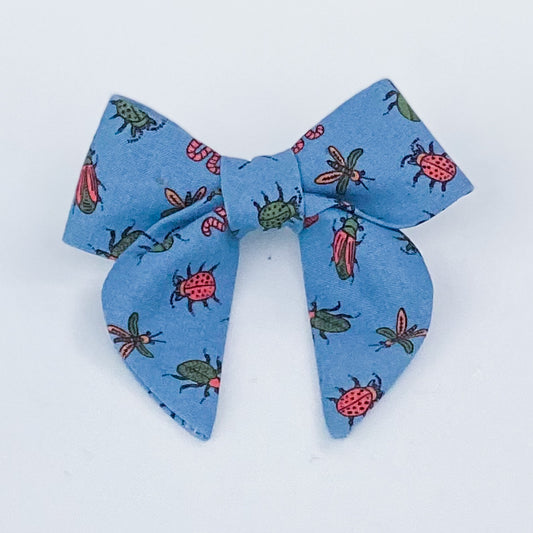 Buggin out colorful bugs dog sailor bow accessory
