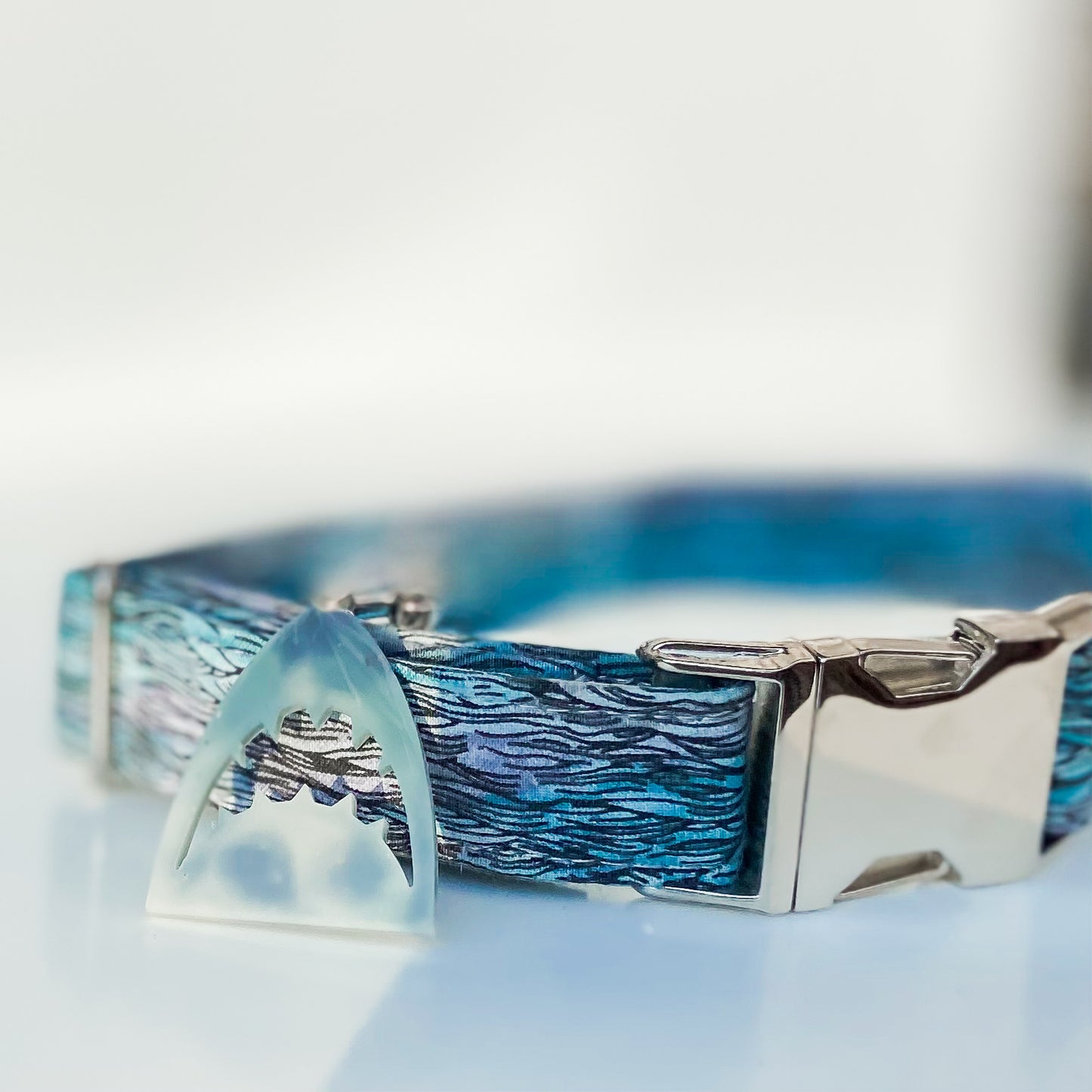 Jaws! Shark week shark dog collar charm accessory