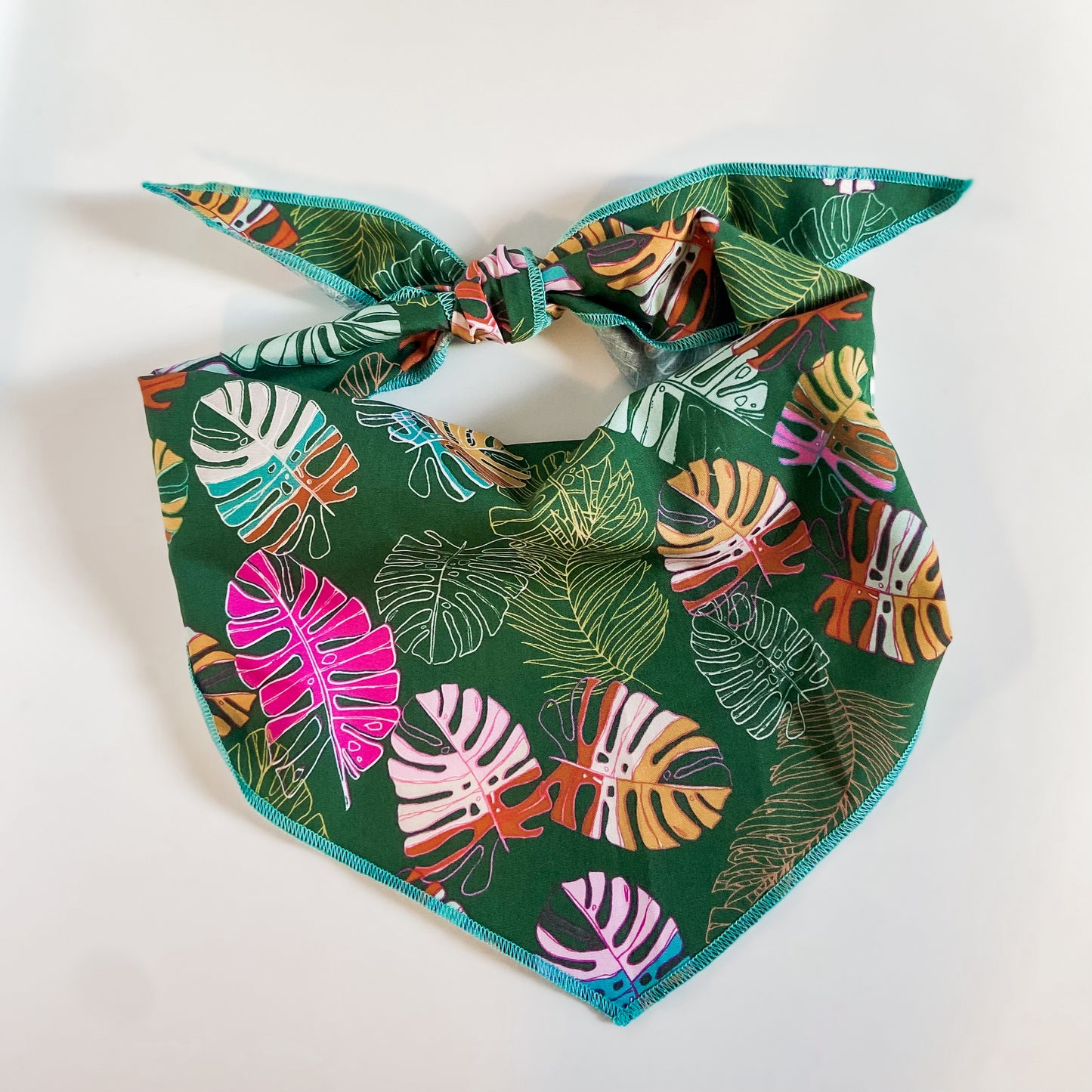 Tropical plants summer dog accessory bandana