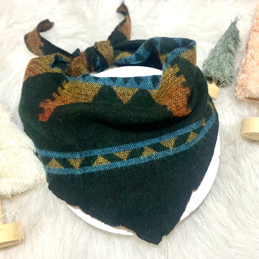 Cozy cowl SO SOFT dark green bandana