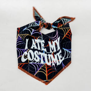 I ate my costume glow in the dark halloween dog bandana pet accessory